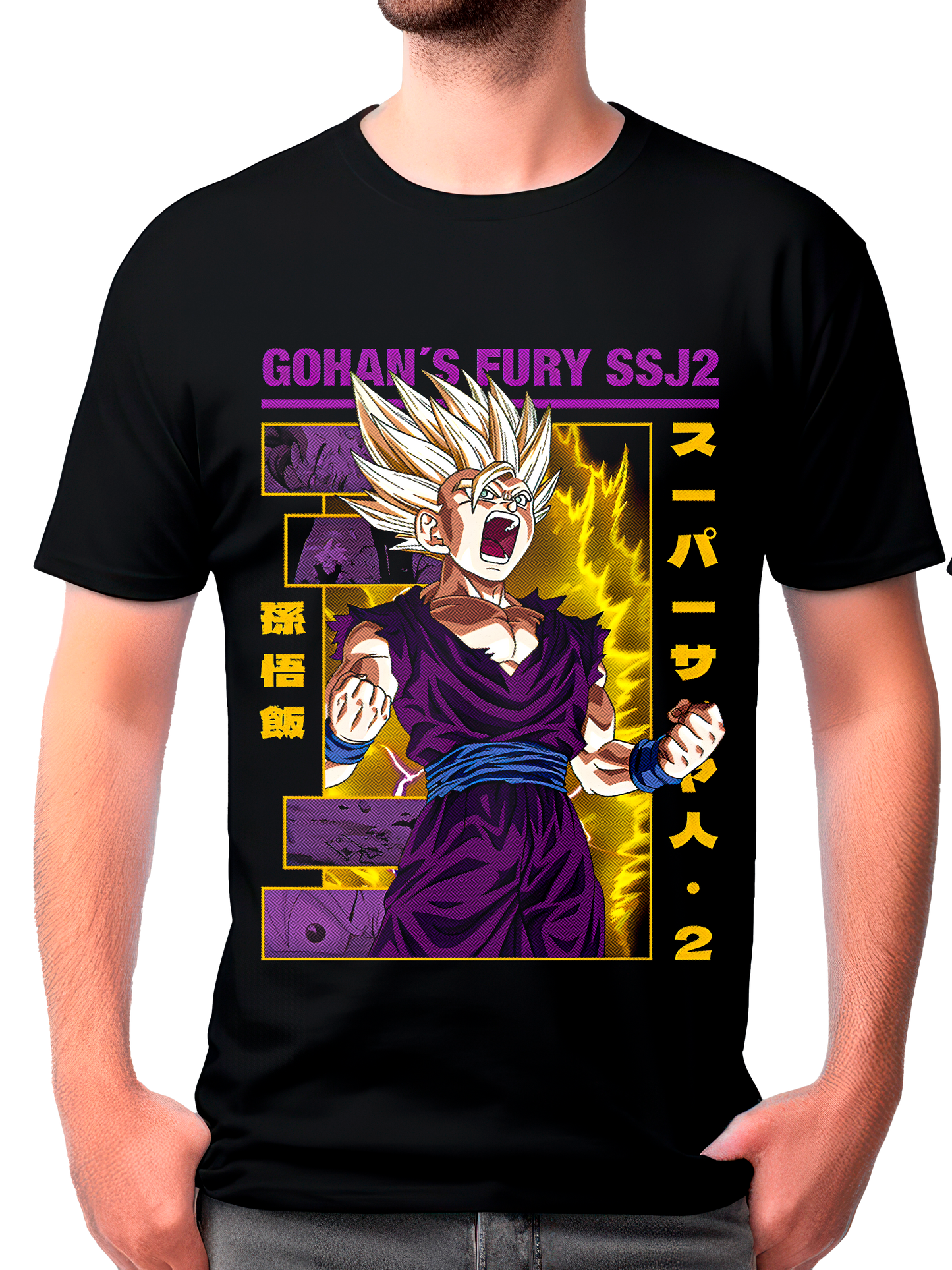 camisa gohan super Saiyajin 2 (dragon ball z)