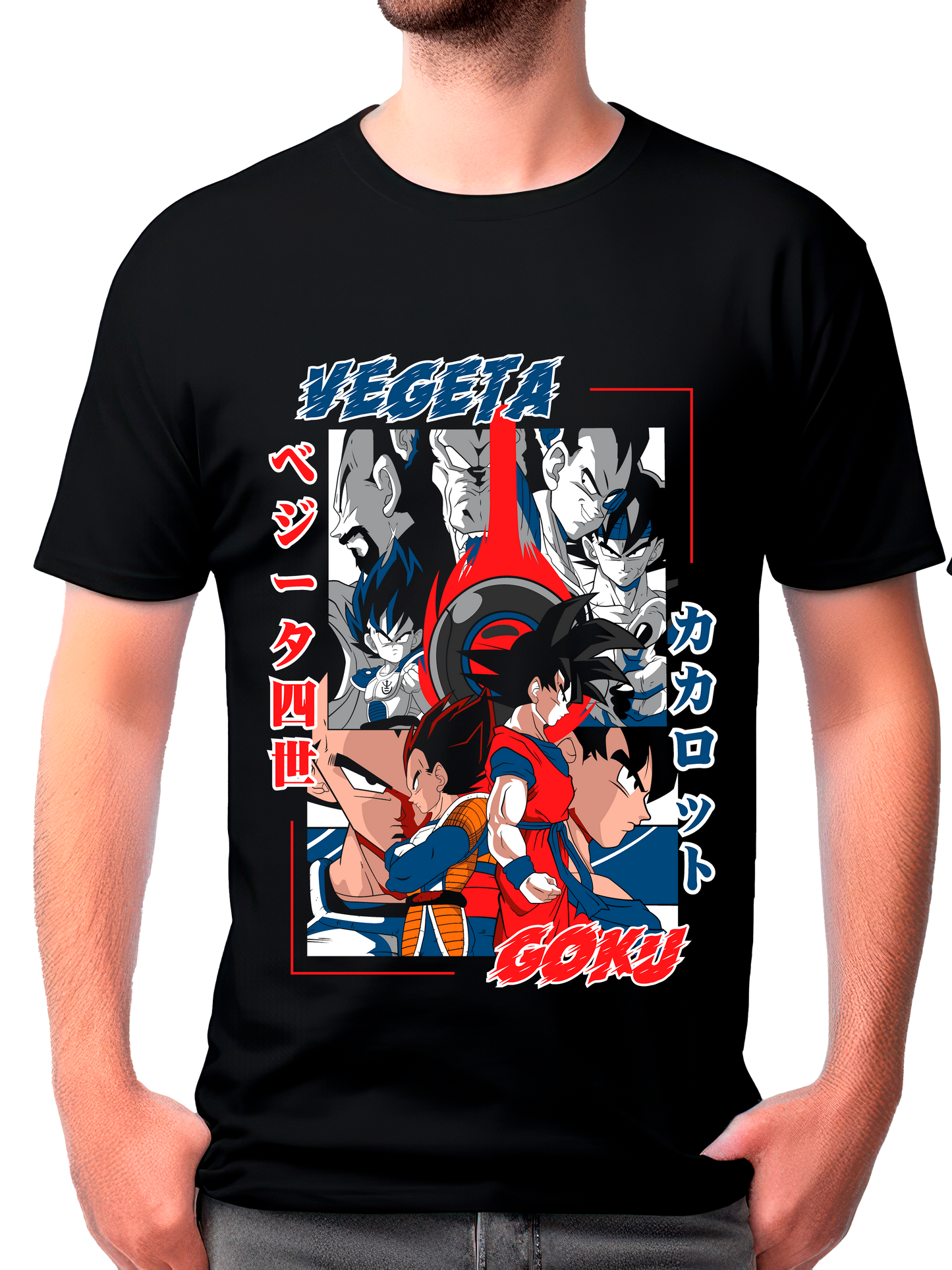 camisa goku y vegeta (dragon ball z)