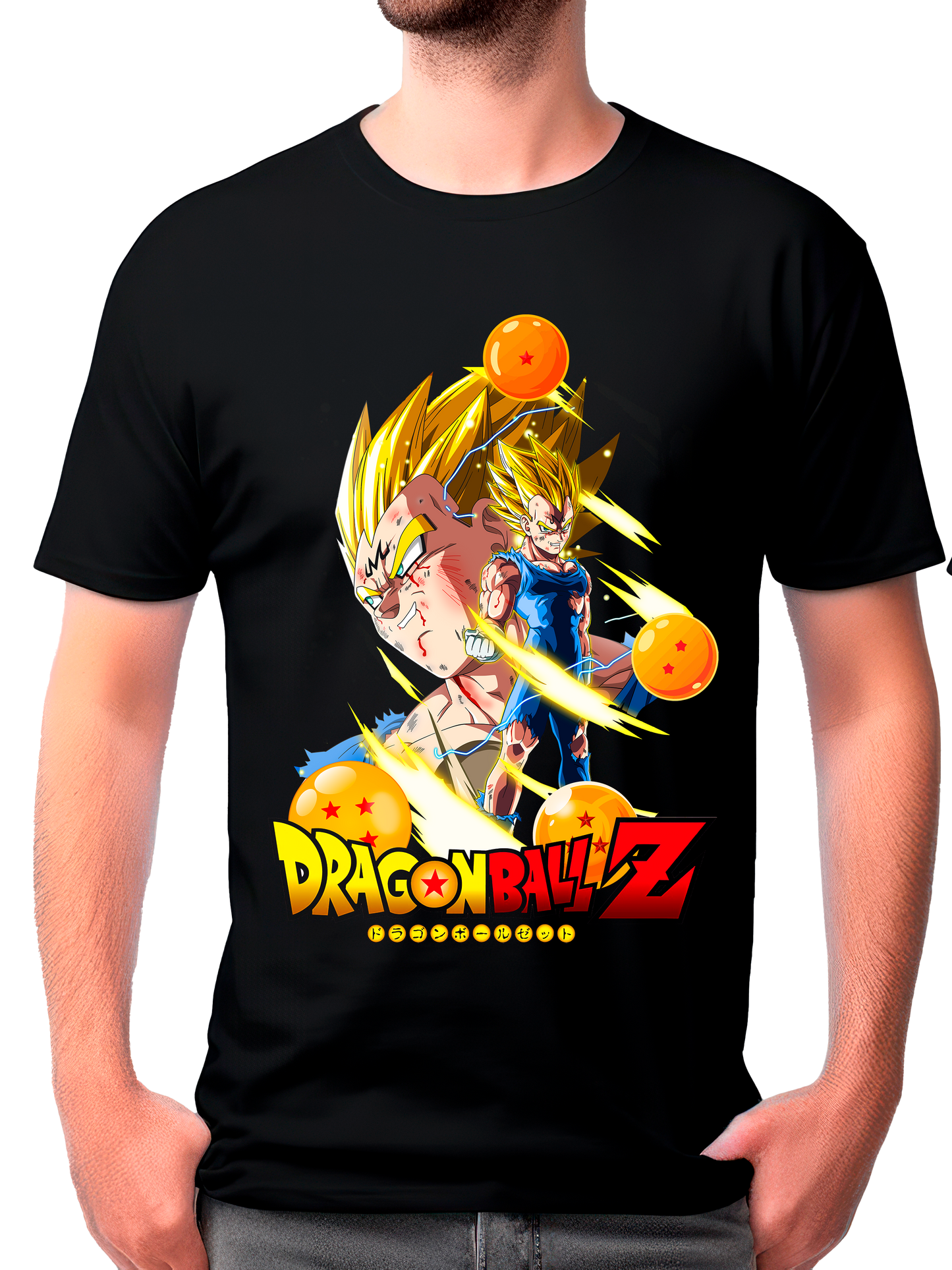 camisa majin vegeta (dragon ball z)