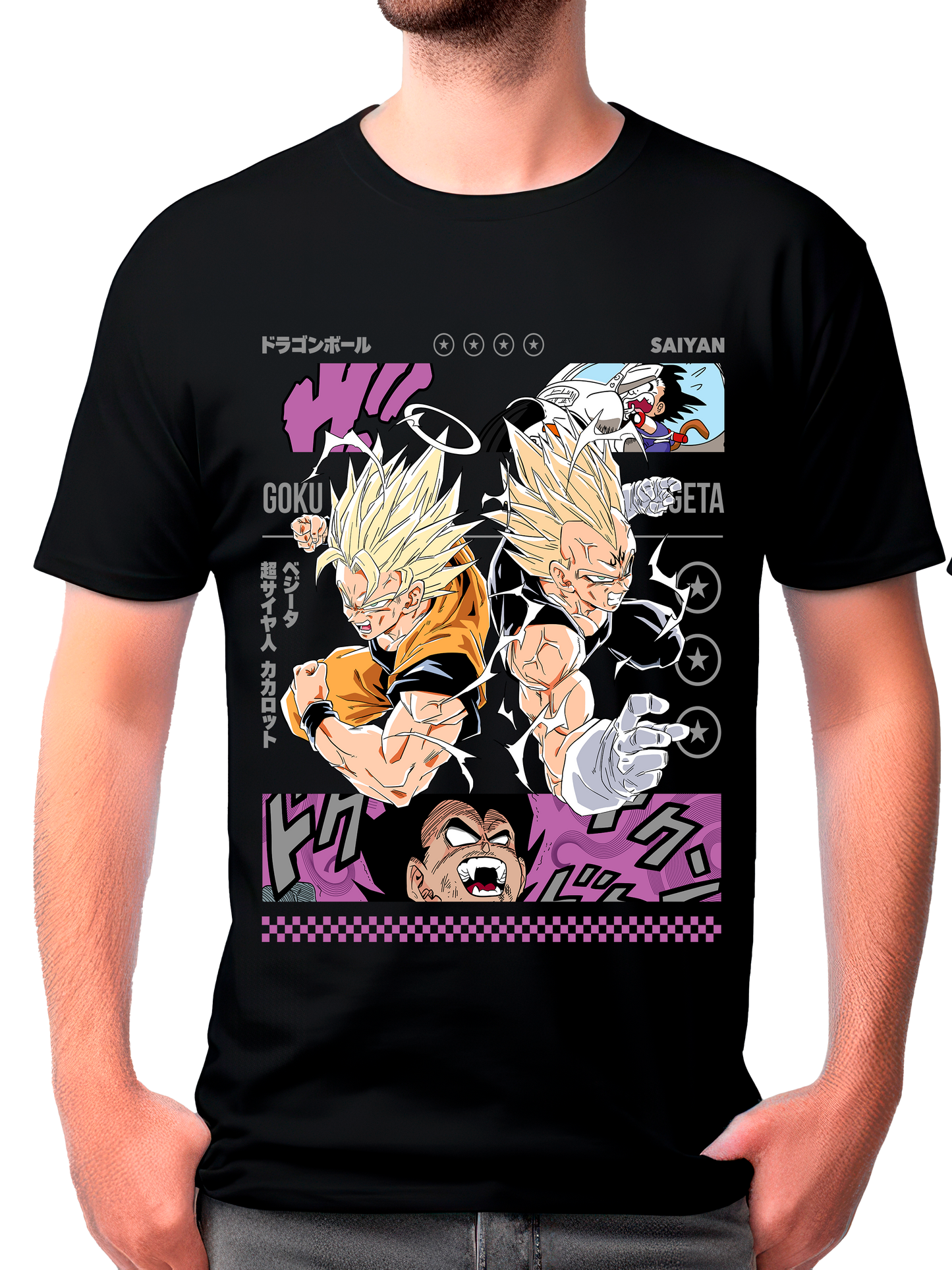 camisa goku y vegeta (dragon ball z)