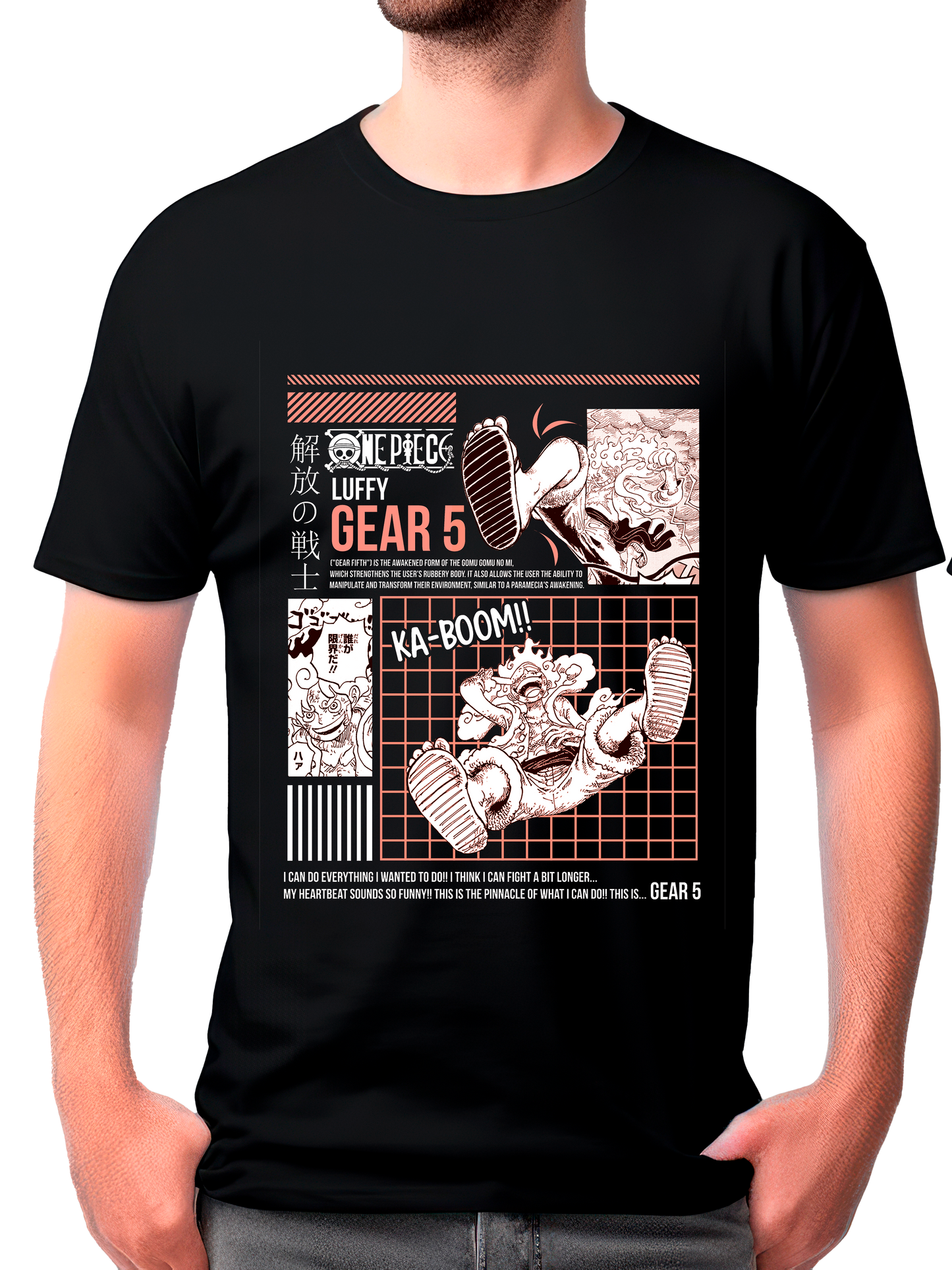 camisa luffy gear 5 (one piece)
