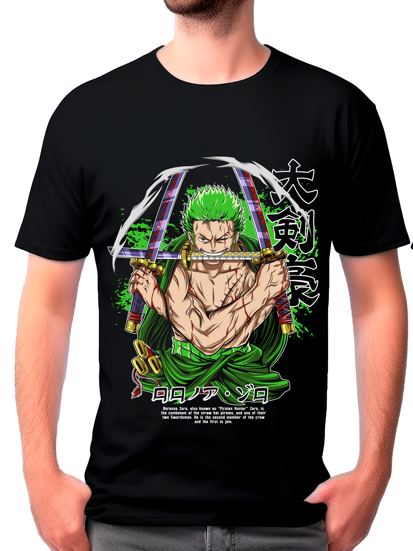 camisa zoro (one piece)
