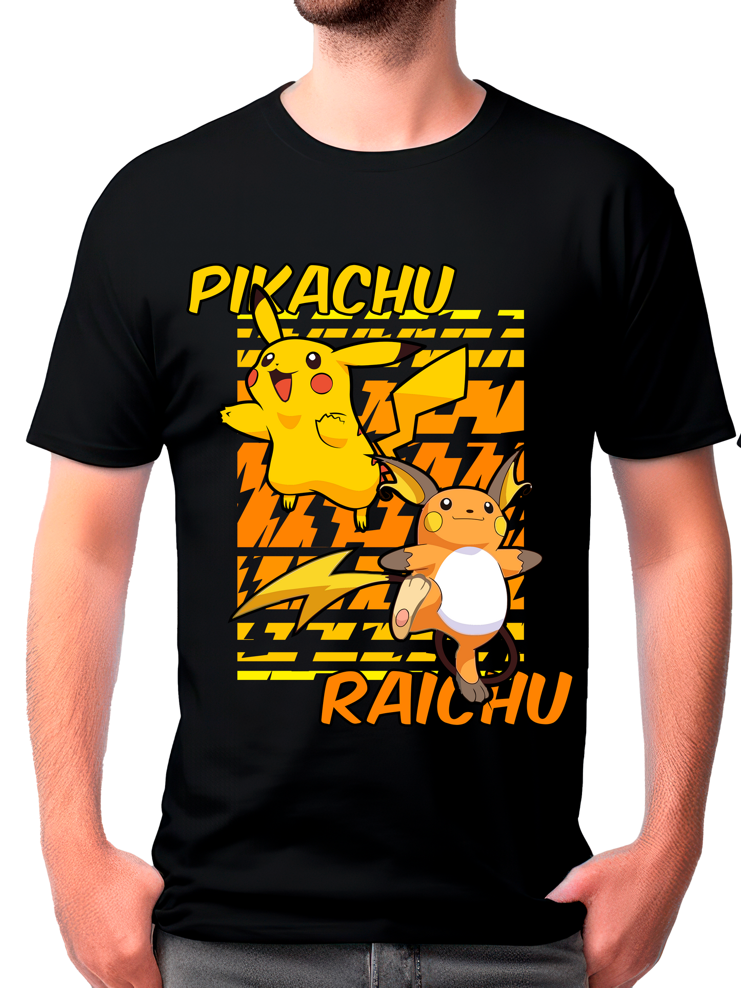 camisa pikachu y raichu (pokemon)