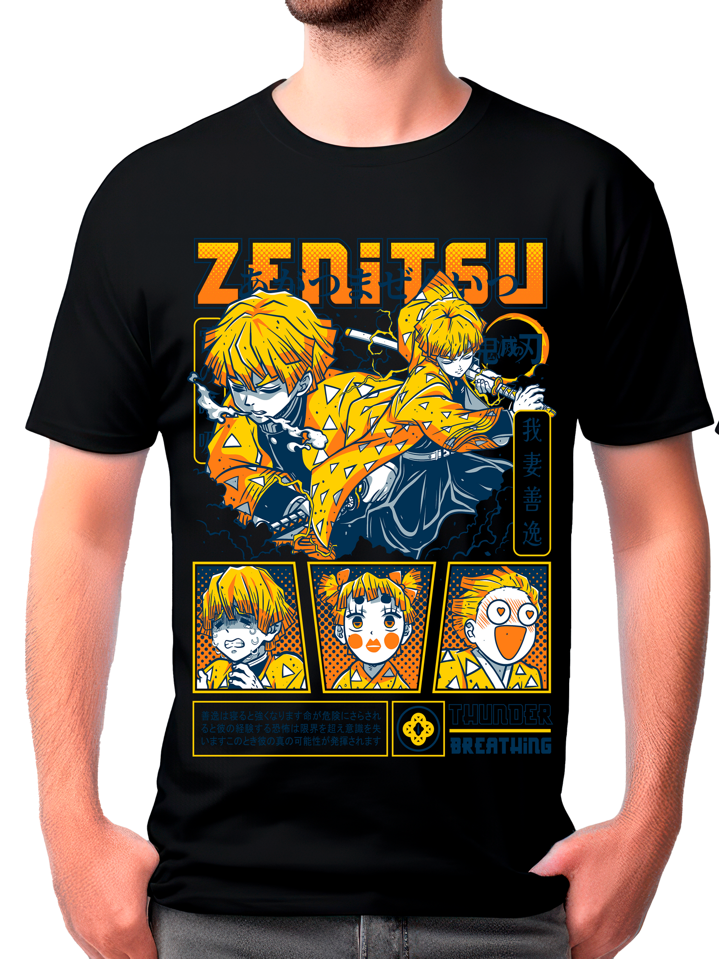 camisa zenitsu (demon slayer)