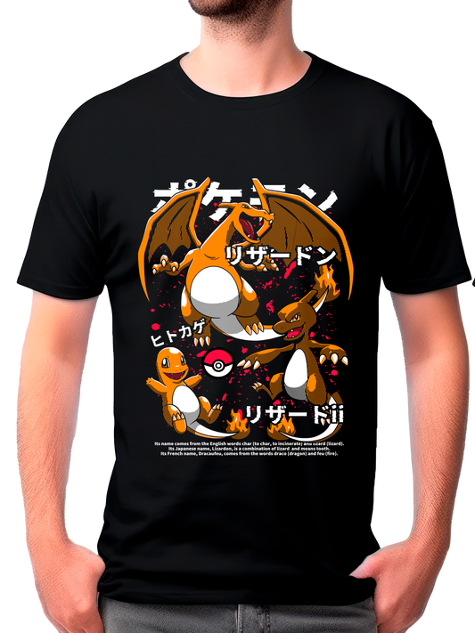 camisa charizar (pokemon)