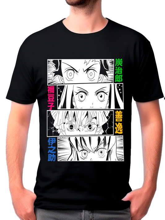 camisa inosuke,tanjiro,zenitsu y nezuko(demon slayer)