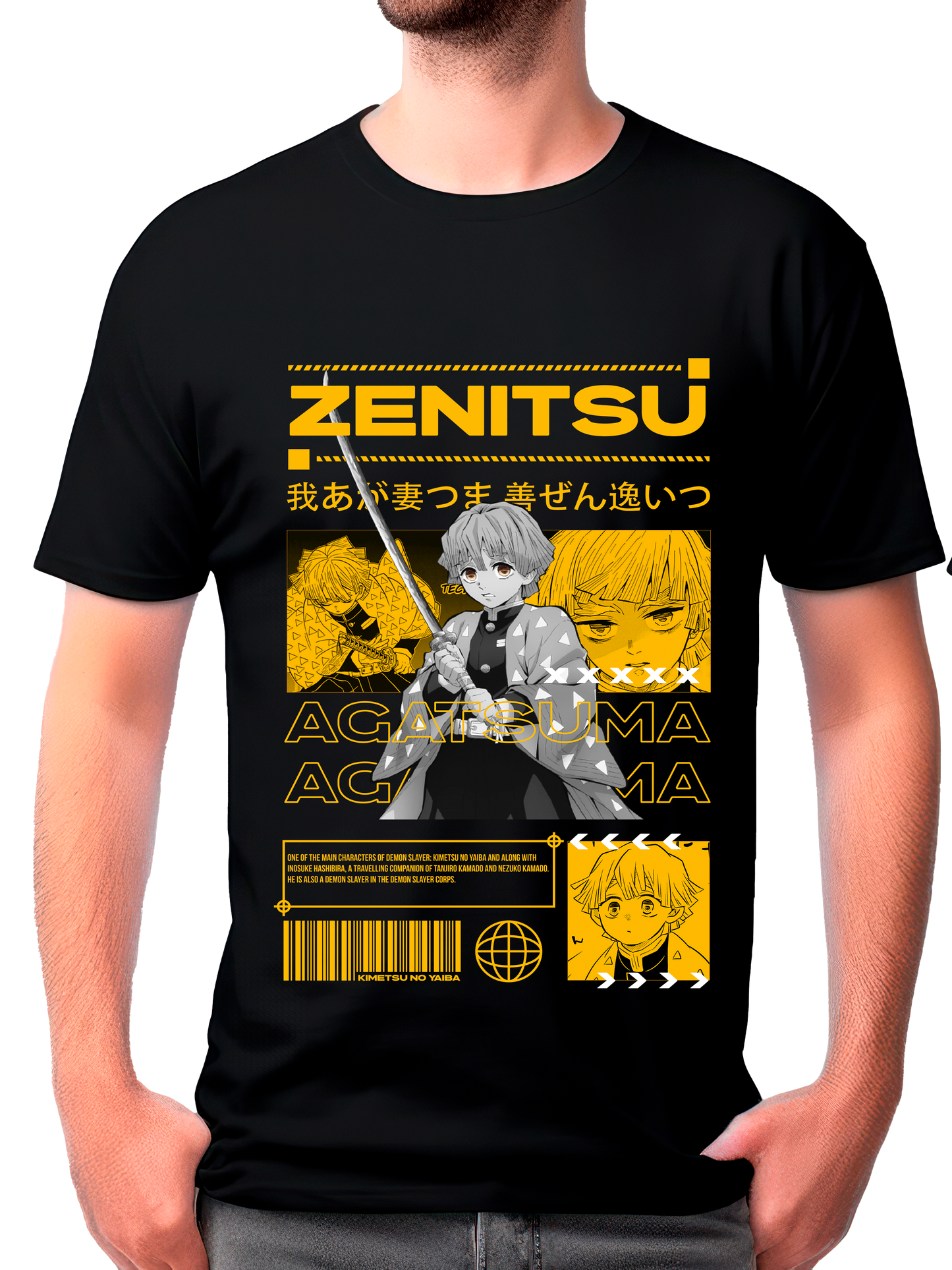 camisa zenitsu agatsuma (demon slayer)