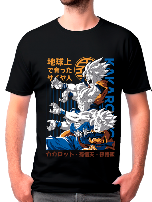 camisa goku,goten y gohan(dragon ball z)