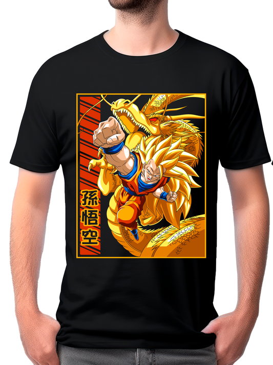 camisa goku super Saiyajin 3 (dragon ball z)