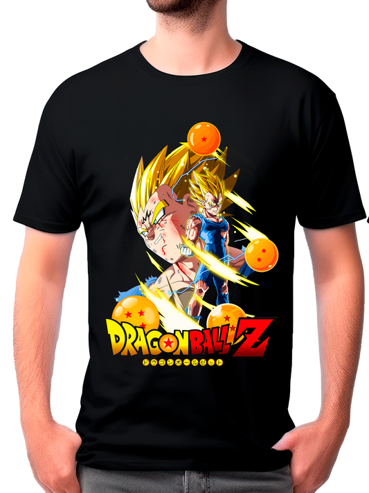 camisa majin vegeta (dragon ball z)