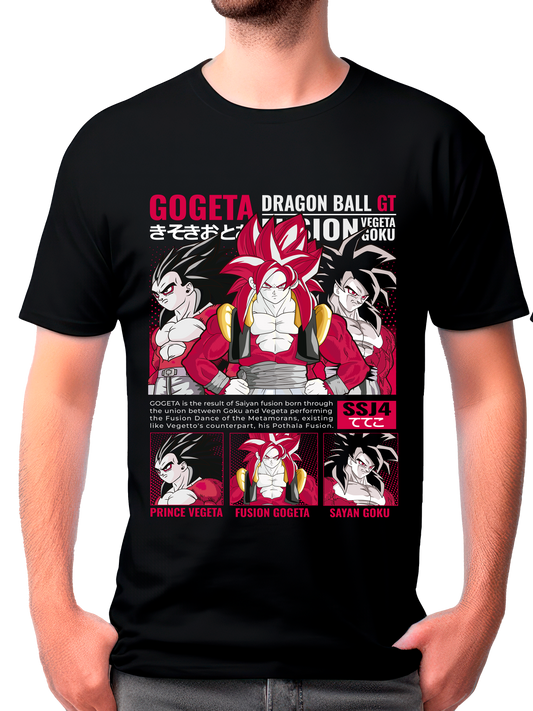 camisa goku,vegeta Saiyajin 4 y gogeta (dragon ball z)