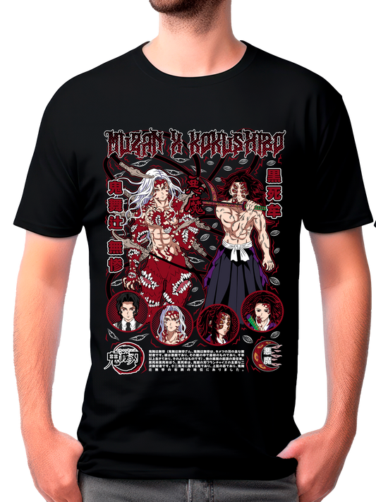 camisa muzan kibutsuji y kokushibo (demon slayer)