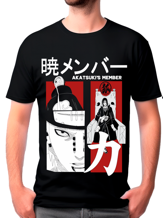 camisa itachi,pain y obito ( naruto)