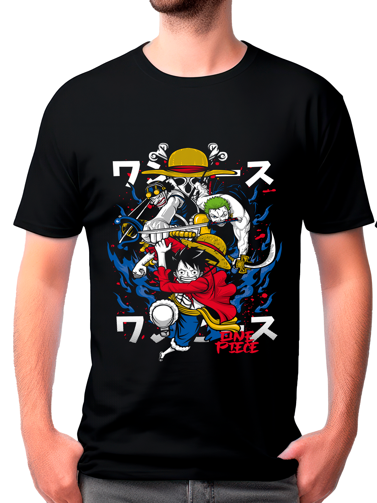 camisa zoro,usop y luffy (one piece)