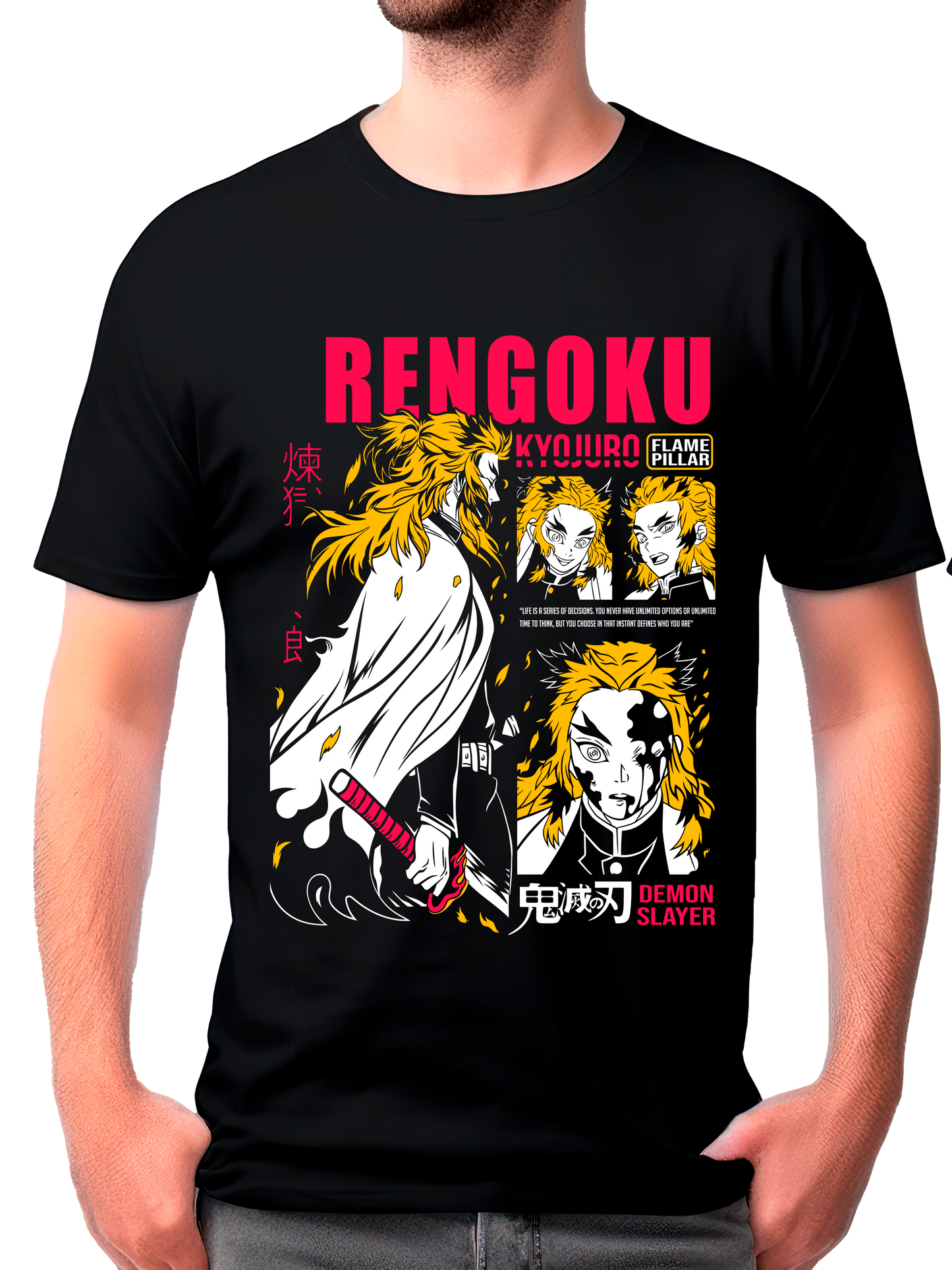 camisa rengoku kyojuro (demon slayer)